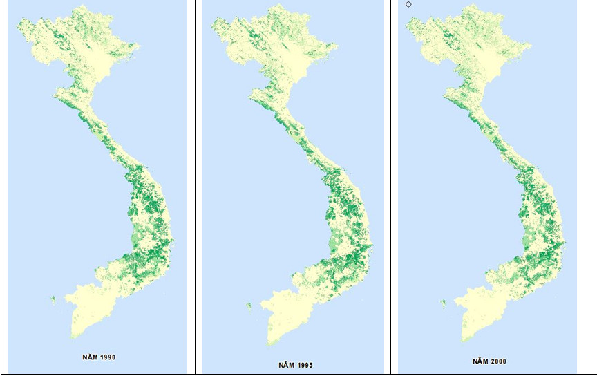 Tính toán các bon xây dựng bản đồ các bon rừng ở Việt Nam