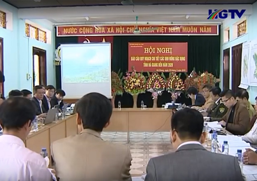 Hội nghị báo cáo quy hoạch chi tiết các khu rừng đặc dụng trên địa bàn tỉnh Hà Giang, đến năm 2020