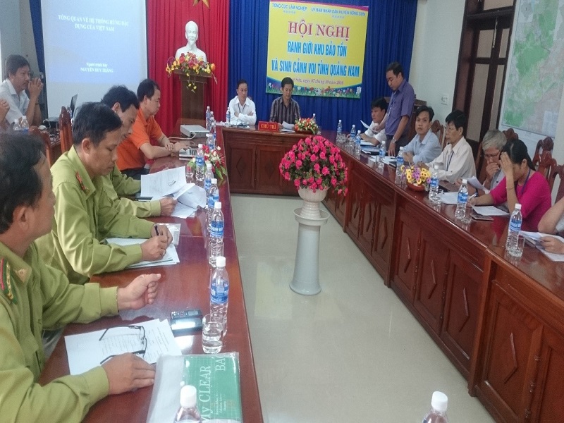Hội nghị ranh giới khu bảo tồn loài - sinh cảnh loài voi tỉnh Quảng Nam